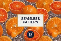 Glitter Orange Pattern | Sparkly Citrus Texture Product Image 3