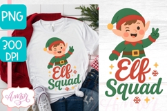 Cute Christmas PNG design, Elf squad PNG sublimation Product Image 2