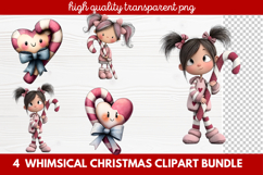 Whimsical Christmas Clipart | Cute Festive Holiday PNG Product Image 1