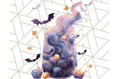 Halloween Drink Clipart PNG, Spooky Cute Beverage Art Product Image 4