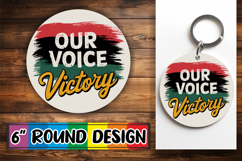 Enchanted Round Coasters Design, Juneteenth Product Image 1