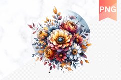 Autumn Botanical Sublimation - Clipart PNG Design Product Image 1