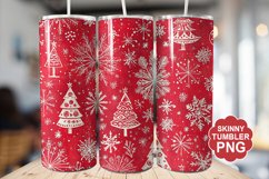 Christmas Red Tumbler | Christmas Tumbler Wrap Product Image 1