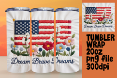 Customizable 20oz Tumbler File , Patriotic Product Image 1