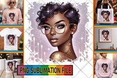 RADIANT TSHIRT Designs Magic PNG, Afro Girl Product Image 1
