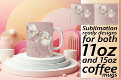 Lily Serenade: Sublimation Art Mug Wrap 11oz 15oz Product Image 1