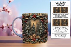 Lovely 11oz Mug Wrap Png Template , Christmas Product Image 1