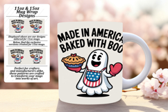 Chic 11oz Mug Wrap Png Design , Funny Ghost Product Image 1