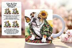 Dynamic 11oz Mug Wrap Png Template , Cute Dog Product Image 1