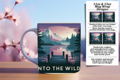 CUSTOM 11oz Mug Wrap PNG Artwork , Adventure Product Image 1