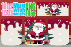 Soft whispers 11oz 15oz mug wrap, Santa Product Image 1