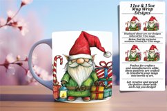 Festive Watercolor Mug Wrap Sublimation Design Product Image 1
