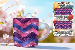Glitter Stripe Mug 11oz/15oz Wrap for Vibrant Tumblers Product Image 1