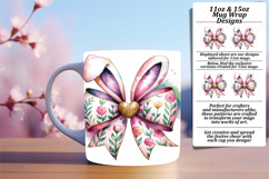 Vivid 15oz Mug Wrap Png Template , Easter Bunny Product Image 1