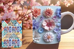3D Flower Mug Sublimation 11oz 15oz Product Image 1