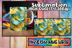 Dynamic Abstract Mug Wrap, 11oz 15oz Art Sublimation Product Image 1