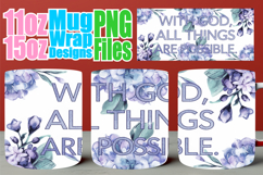 Blissful mornings 11oz 15oz sublimation wrap, Christian Product Image 1