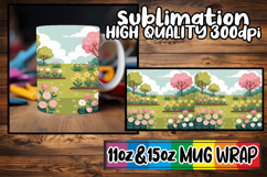 Radiant moments 11oz 15oz sublimation wrap, Spring Product Image 1