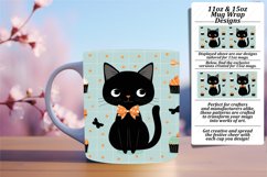 Charming Watercolor Kitten Mug Wrap PNG Product Image 1