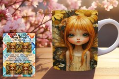 Creative 11oz Mug Wrap Png Template , Fairy Product Image 1