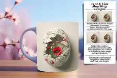 Blooming Floral Hole in Wall Mug Wrap Product Image 1