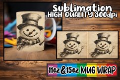 Jolly Snowman Winter Mug Wrap - Sublimation Joy Product Image 1