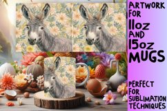 Whimsical Farm Animal and Flowers Mug Product Image 1