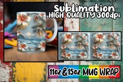 Floral Retreat: 3D Mug Sublimation 15oz Product Image 1
