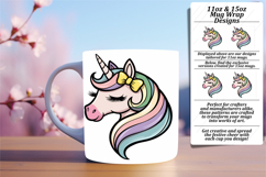 Nature 15oz Mug Wrap Png Design , Unicorn Product Image 1