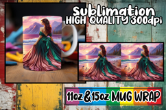 Heartfelt mornings 11oz 15oz sublimation wrap, Women Product Image 1