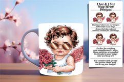 Bright 11oz Mug Wrap Png Artwork , Cupid Product Image 1