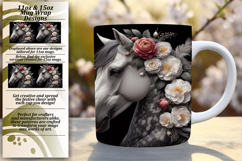 Artful 11oz Mug Wrap Png Template , Horse Product Image 1