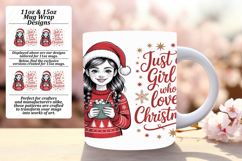 Colorful 11oz Mug Wrap Png Design , Just A Girl Product Image 1