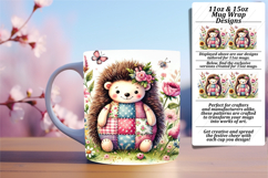 Trendy 15oz Mug Wrap Png Template , Animals Product Image 1