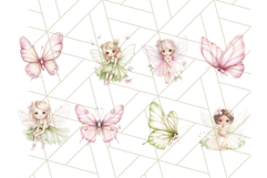 Pastel Fairies and Butterflies PNG, Fantasy Clipart Bundle Product Image 6