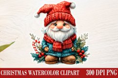 Christmas Gnome Clipart, Winter Clipart Product Image 1