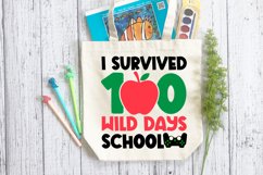 I Survived 100 Wild Days School SVG, School SVG Design Product Image 3
