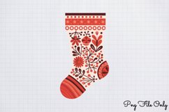 Scandinavian Folk Art Winter Clipart PNG Product Image 1