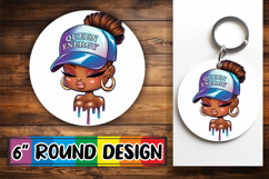 Radiant Sublimation Ornaments PNG, Black Woman Product Image 1