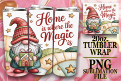 ENCHANTING VIEWS 20oz TUMBLER WRAP, Holiday Gnome Product Image 1