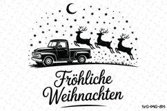 Froheliche Weihnachten Svg | Christmas Svg | Svg Cut Files Product Image 1