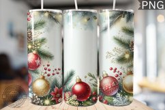 Christmas Watercolor Tumbler Wrap - Christmas PNG Design Product Image 1