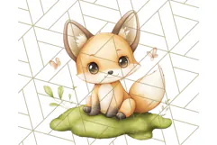 Woodland Nursery Baby Animals And Fantasy Forest PNG Clipart Product Image 4