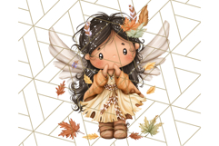 Fall Fairy Clipart PNG, Autumn Fairy People With Wings Product Image 4