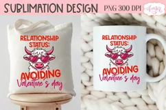 Anti Valentine's day PNG sublimation, Sarcastic valentines Product Image 4