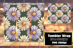 ELEGANT 20oz Tumbler PNG Design , Flower Pattern Product Image 1