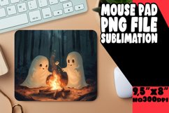 Spooky Fun Ghost Mouse Pad for Fall PNG Product Image 1