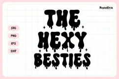 Spooky Bachelorette Party Saying SVG | The Hexy Besties Product Image 3