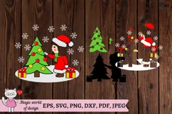 Baby Christmas Clip Art for Silhouette and Cricut Product Image 5
