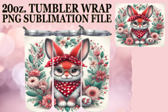 Inspiring vibes 20oz tumbler wrap, Cute Animals Product Image 1